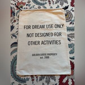 Golden Goose Drawstring Fabric Bag/ Dust Cover